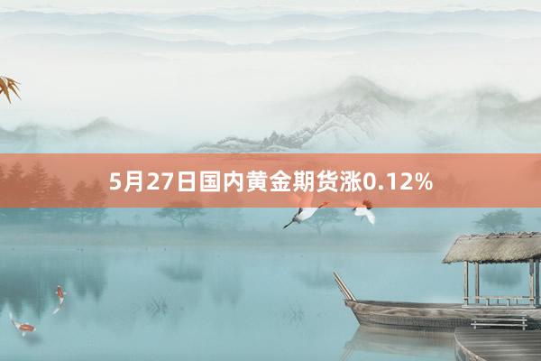 5月27日国内黄金期货涨0.12%