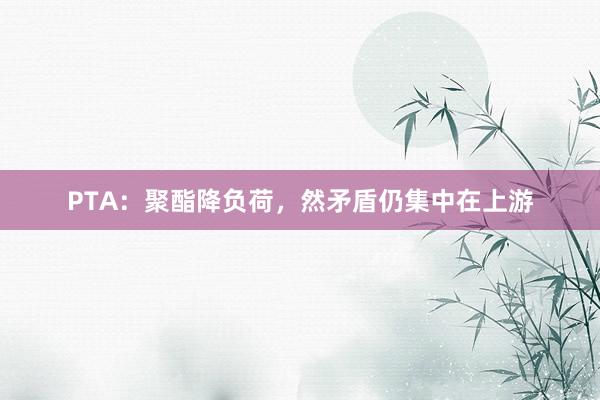 PTA：聚酯降负荷，然矛盾仍集中在上游