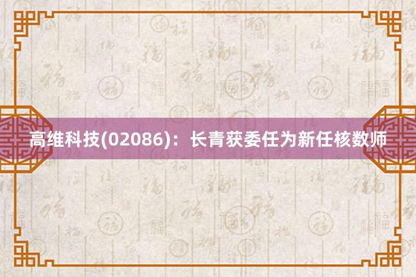 高维科技(02086)：长青获委任为新任核数师