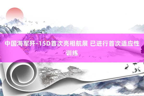 中国海军歼-15D首次亮相航展 已进行首次适应性训练